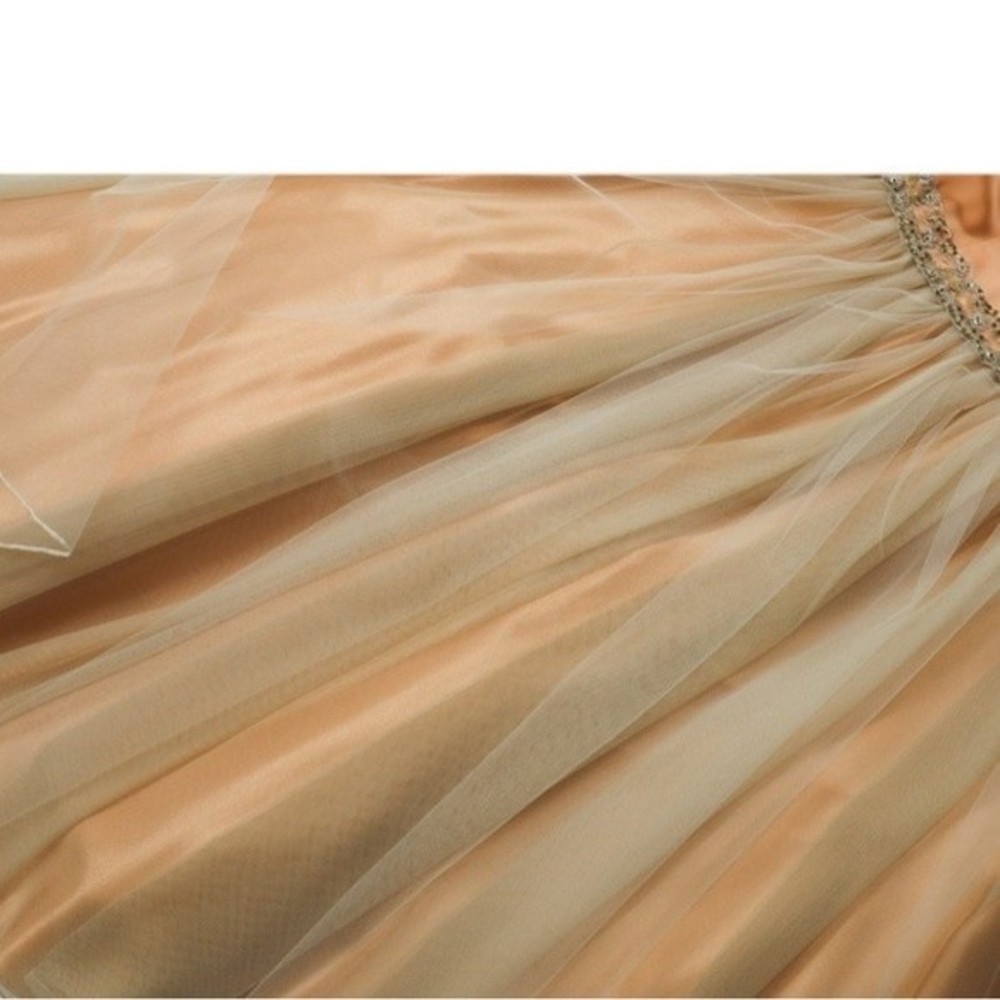 Beaded Formal Dress Size Petite Medium Ballerina ballet Princess Fancy Fairy Y2K - Picture 5 of 7